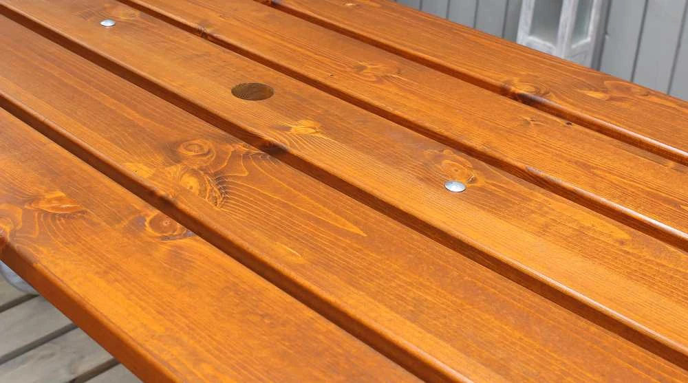 Lauko baldų komplektas CAMP pikniko rinkinys 175 cm su apvaliu vamzdiniu rėmeliu