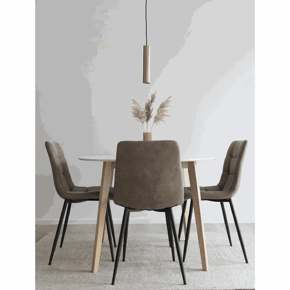 House Middelfart valgomojo kėdžių komplektas, rudas.