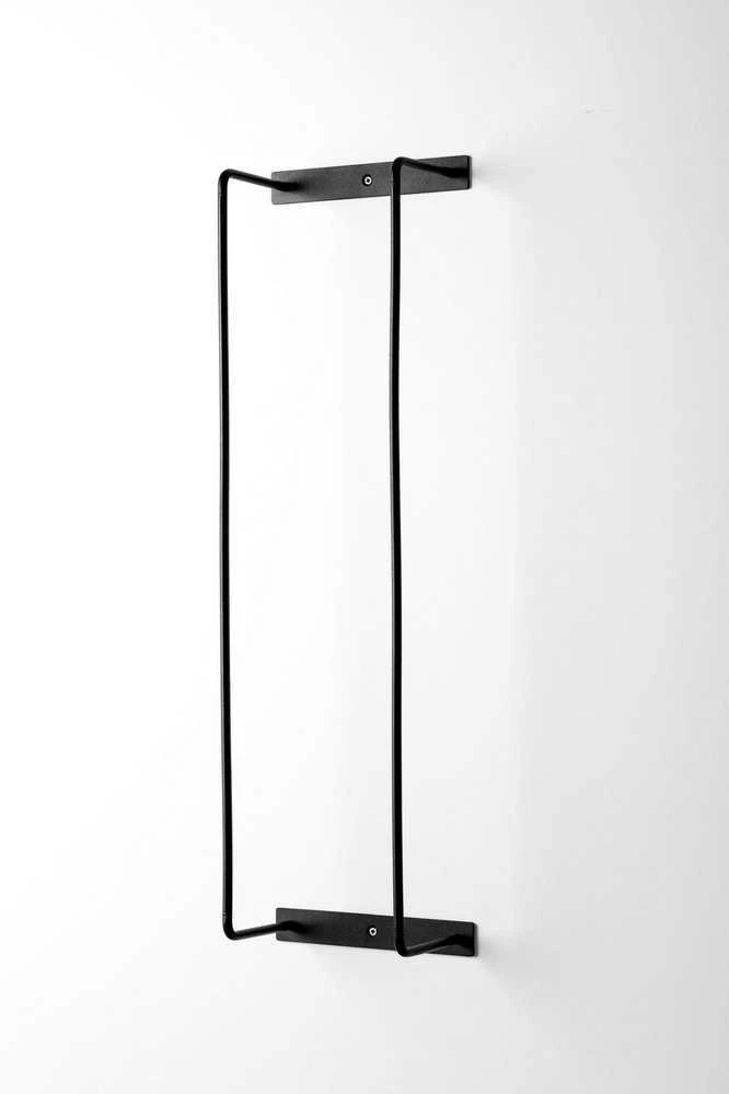 Rankšluosčių lentynėlė 70cm, metalas, juoda