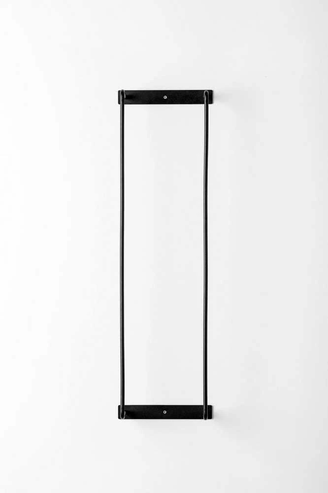 Rankšluosčių lentynėlė 70cm, metalas, juoda