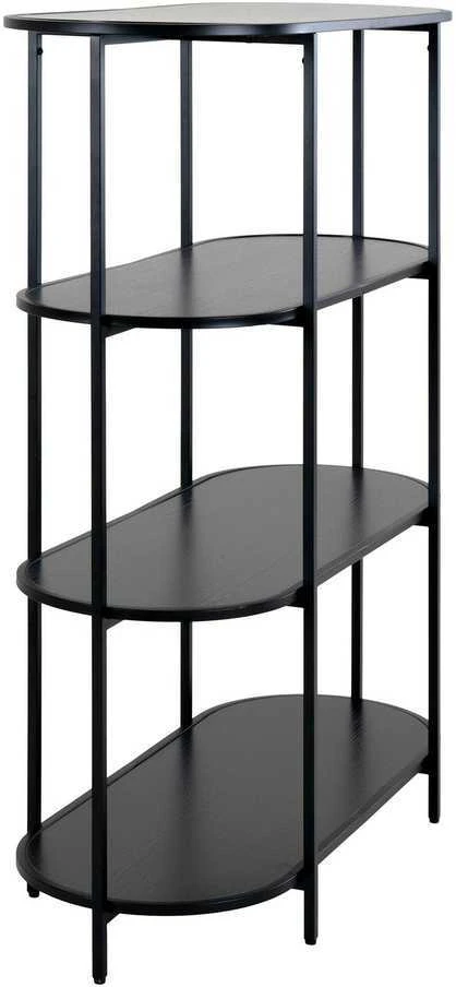 Vita juoda metalinė, pastatoma lentyna
