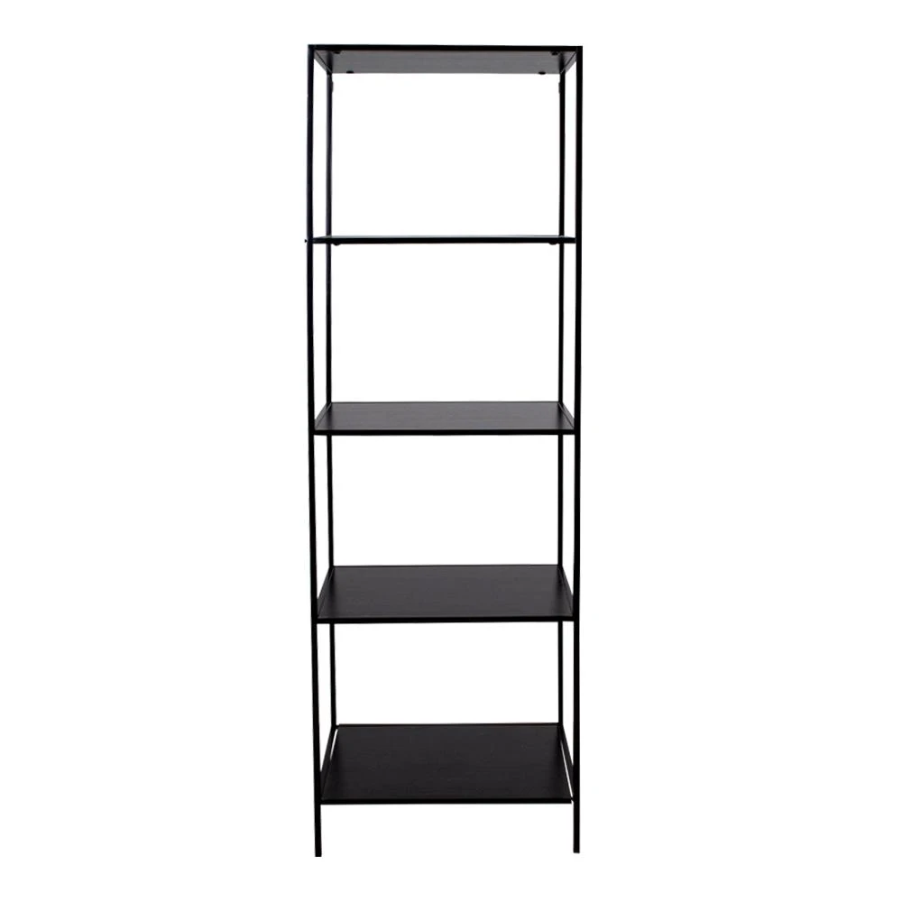 Vita Juodas metalinė pastatoma lentyna