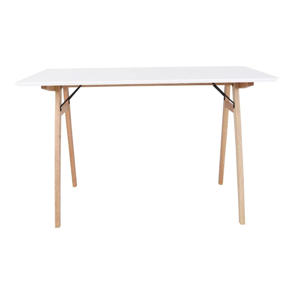 Vojens rašomasis stalas, balta/natūrali sp. 120x60x75,5 cm
