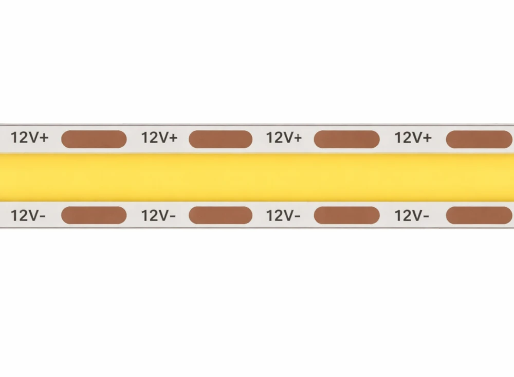 COB LED juosta COB65, 400D, 12V, 10W, 3000K, 5mm, IP20