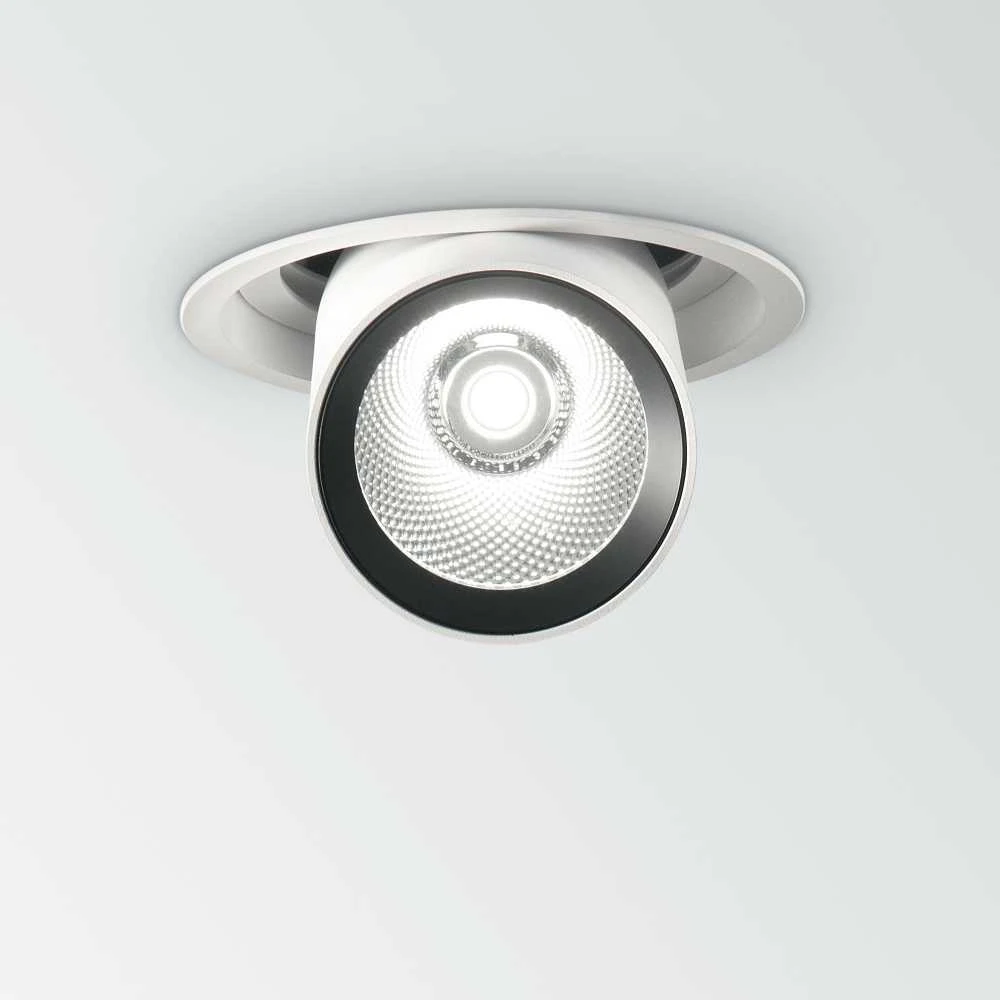 Ideal Lux 30W recessed lamp NOVA, 3000K, chrome