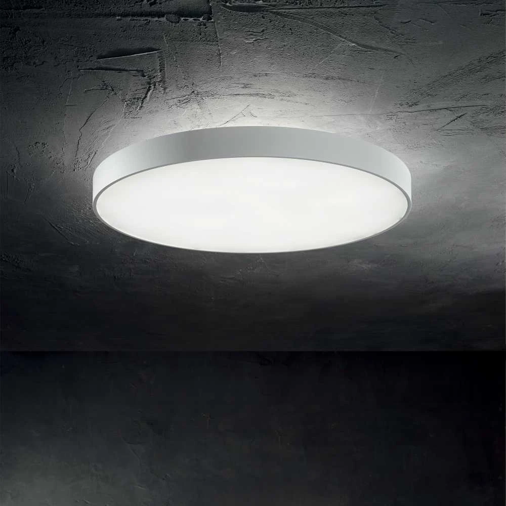 Lubinis šviestuvas Ideal Lux 44W ceiling lamp with 1 light HALO, 3000K, baltas