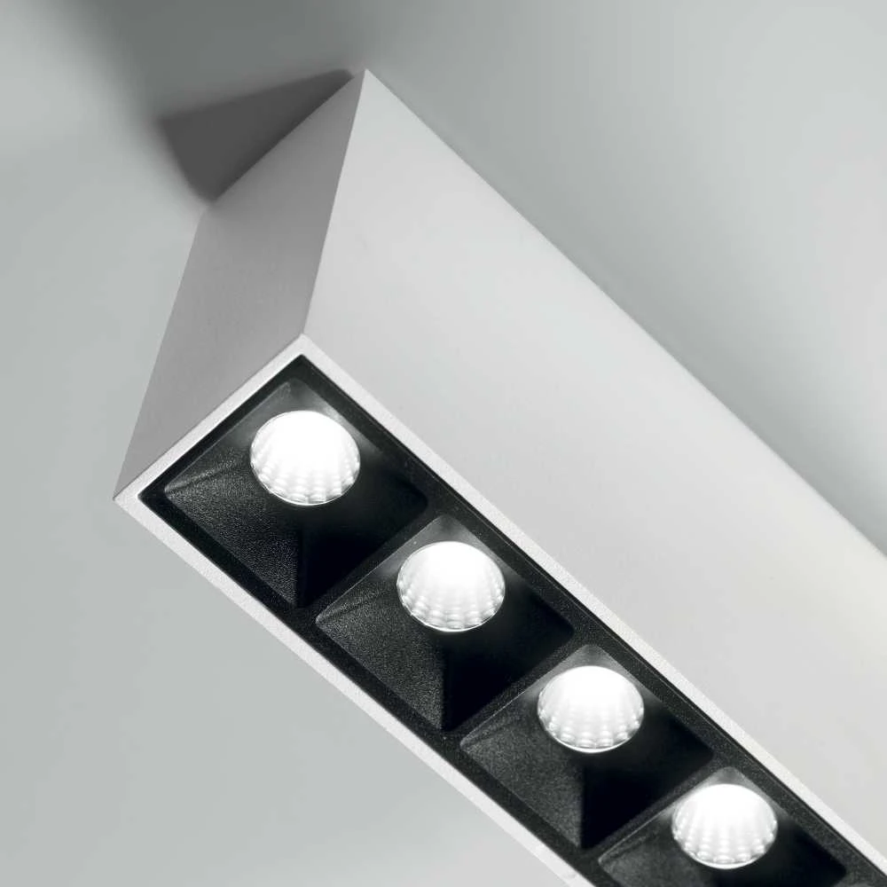 Lubinis šviestuvas Ideal Lux 10W ceiling lamp with 5 lights LIKA, 3000K, baltas