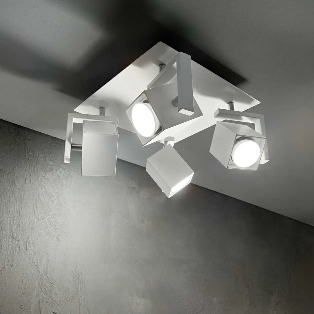 Lubinis šviestuvas Ideal Lux Ceiling lamp with 4 lights MOUSE, GU10, chrome