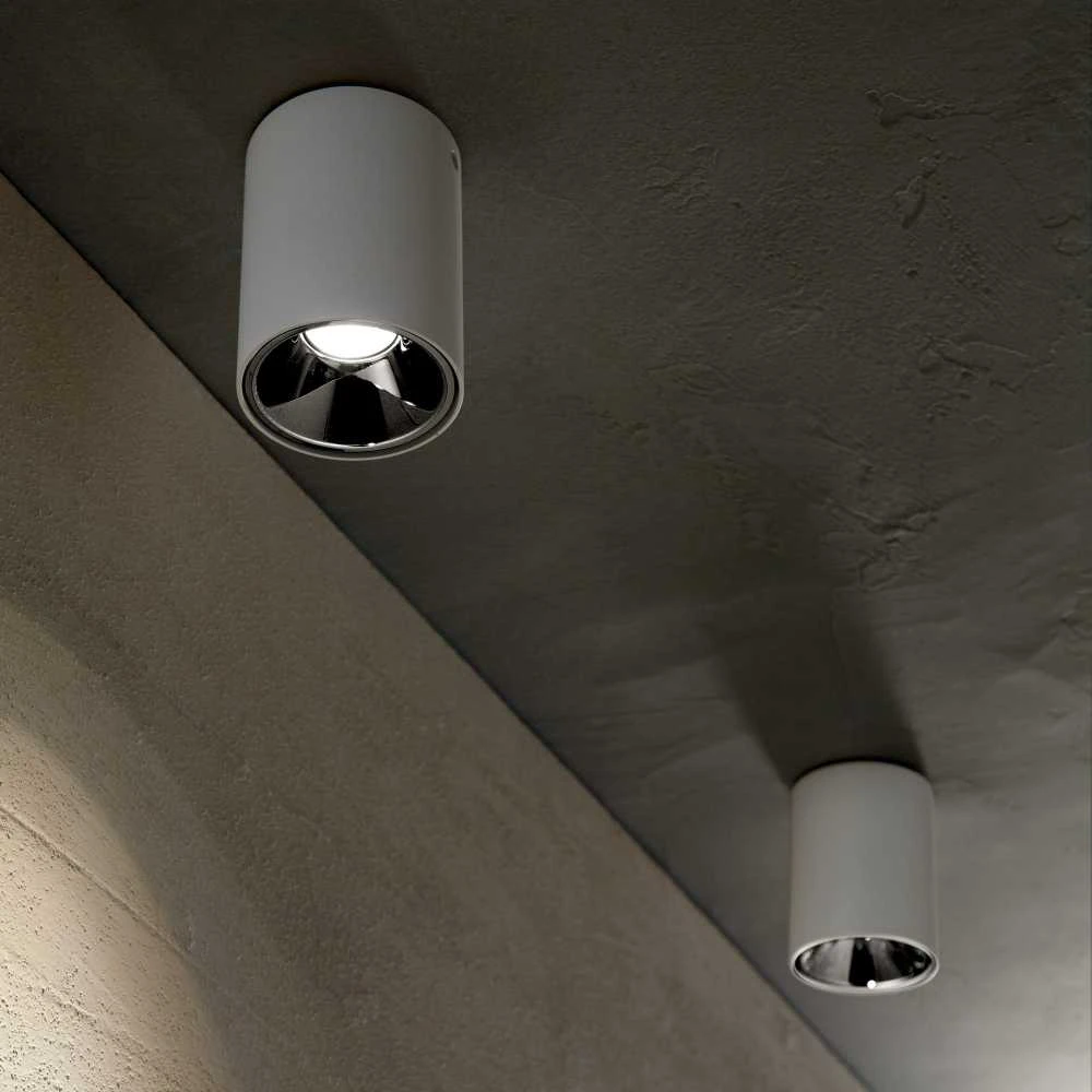 Lubinis šviestuvas Ideal Lux 15W ceiling lamp with 1 light NITRO, 3000K, juodas