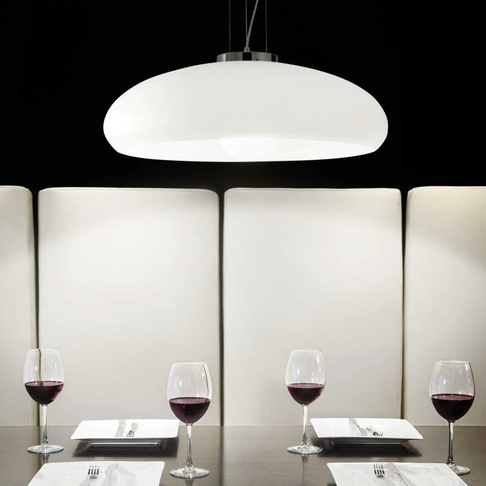 Pakabinamas šviestuvas Ideal Lux Suspended lamp with 1 light ARIA, E27, baltas