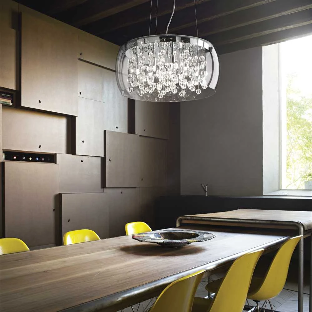 Pakabinamas šviestuvas Ideal Lux Suspended lamp with 5 lights AUDI-80, G9, pilka