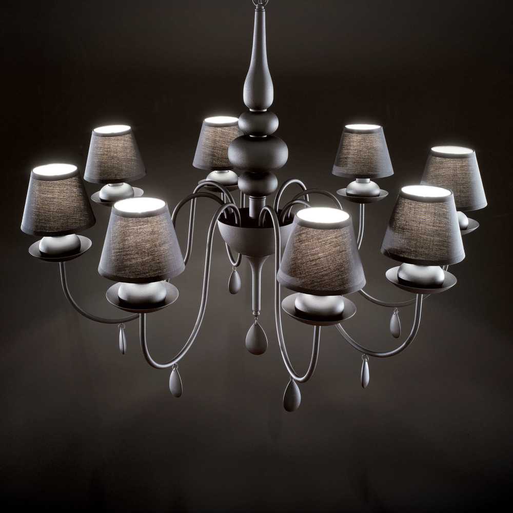 Pakabinamas šviestuvas Ideal Lux Suspended lamp with 8 lights BLANCHE, E14, baltas