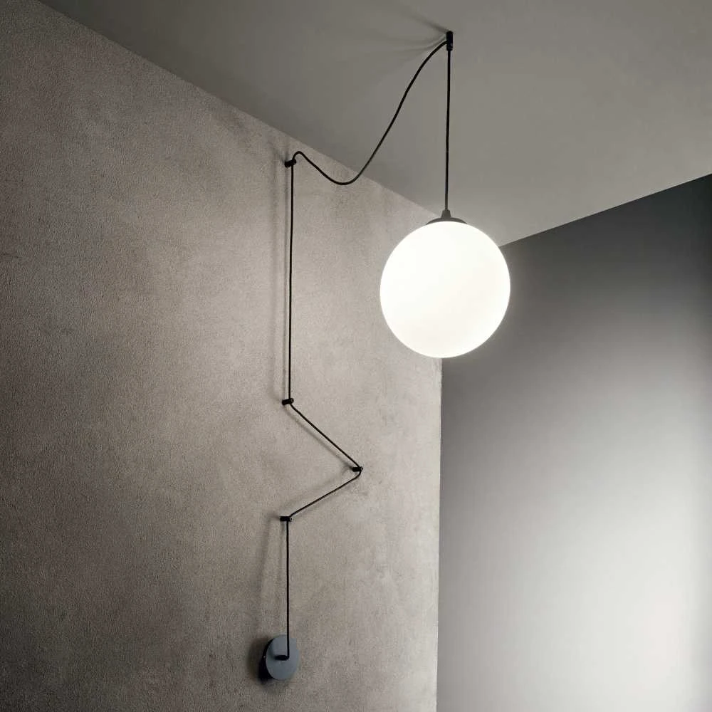 Pakabinamas šviestuvas Ideal Lux Suspended lamp with 1 light BOA, E27, baltas