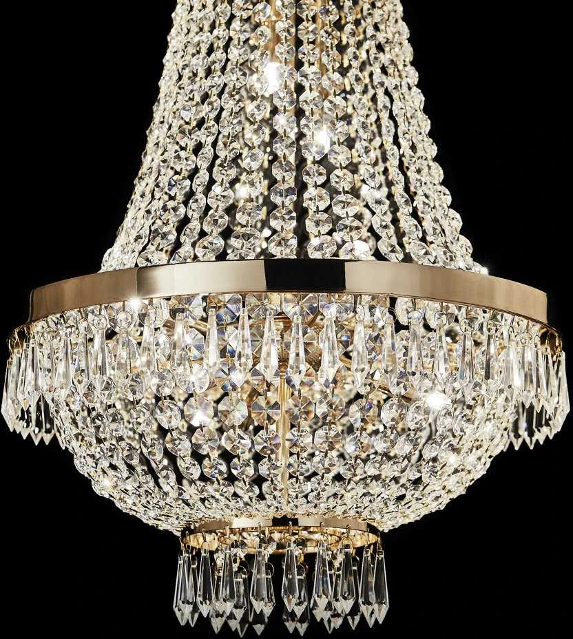 Pakabinamas šviestuvas Ideal Lux Suspended lamp with 9 lights CAESAR, G9, auksinis color