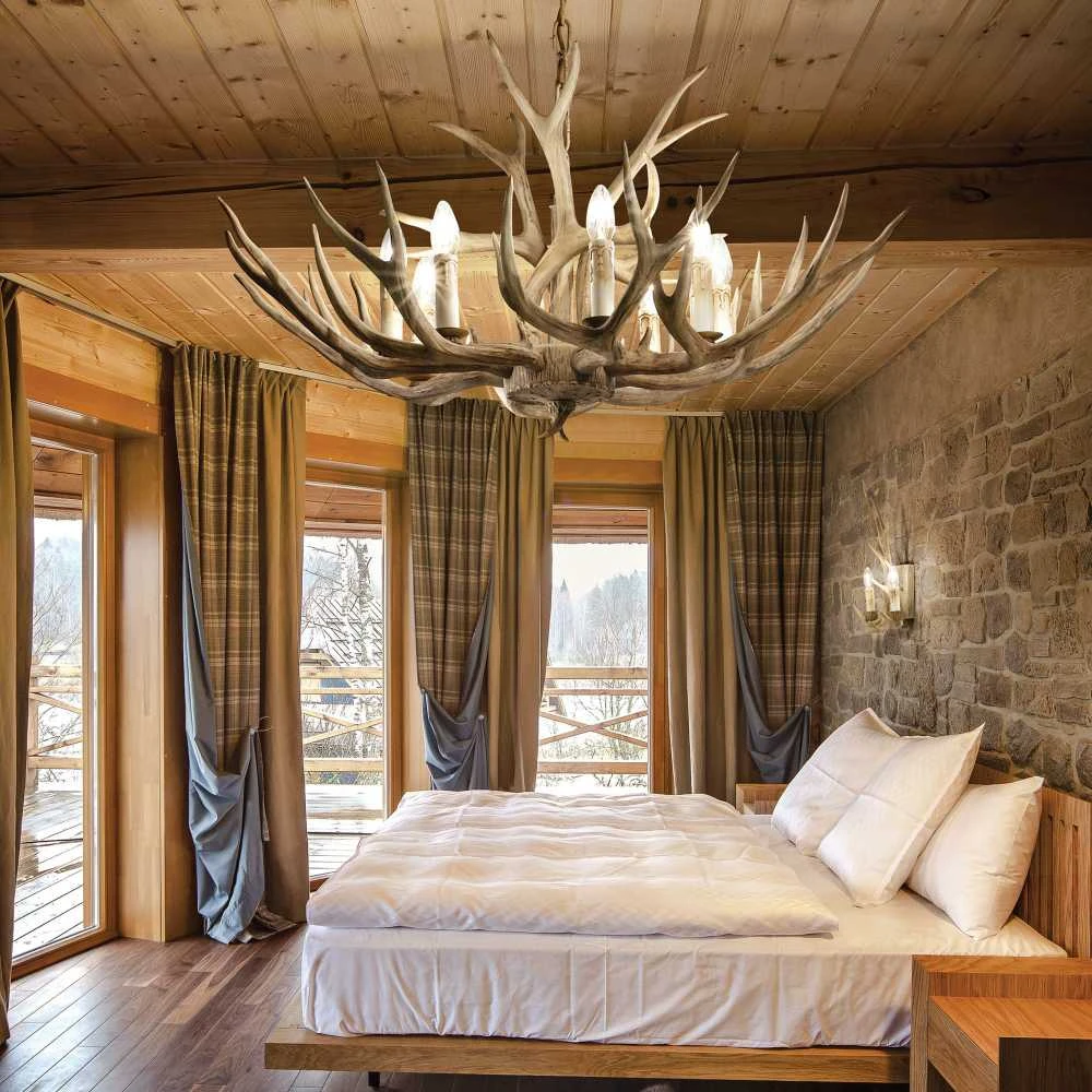 Pakabinamas šviestuvas Ideal Lux Suspended lamp with 8 lights CHALET, E14, baltas
