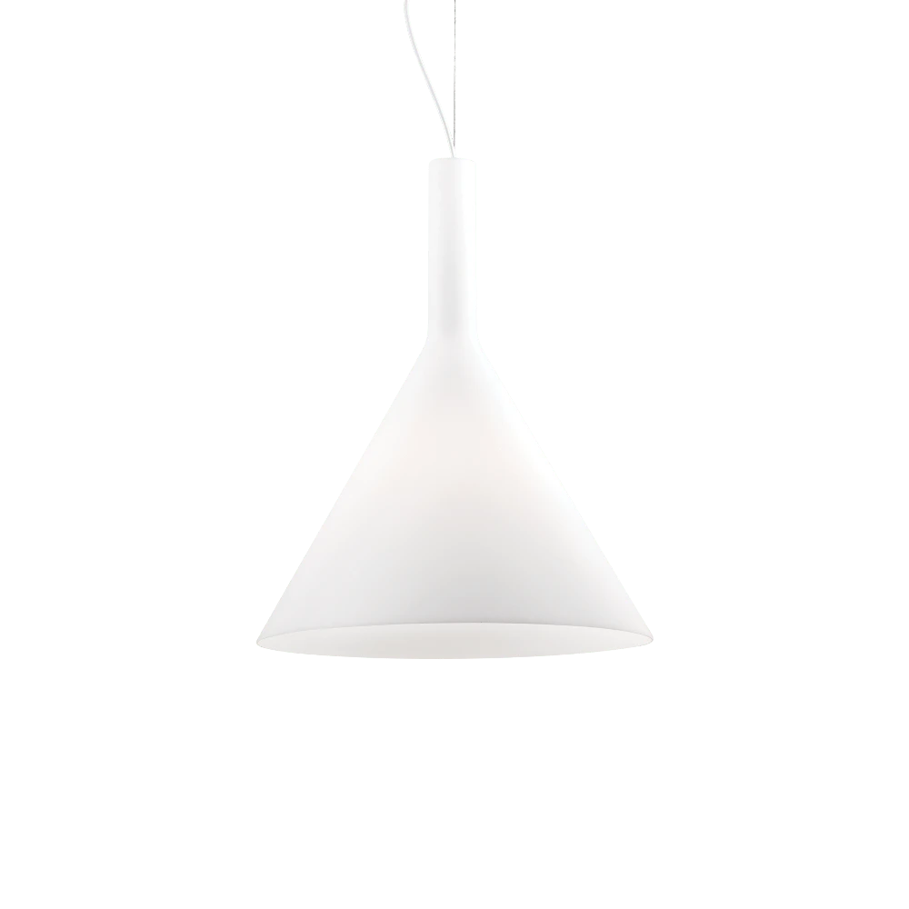 Pakabinamas šviestuvas Ideal Lux Suspended lamp with 1 light COCKTAIL, E27, baltas