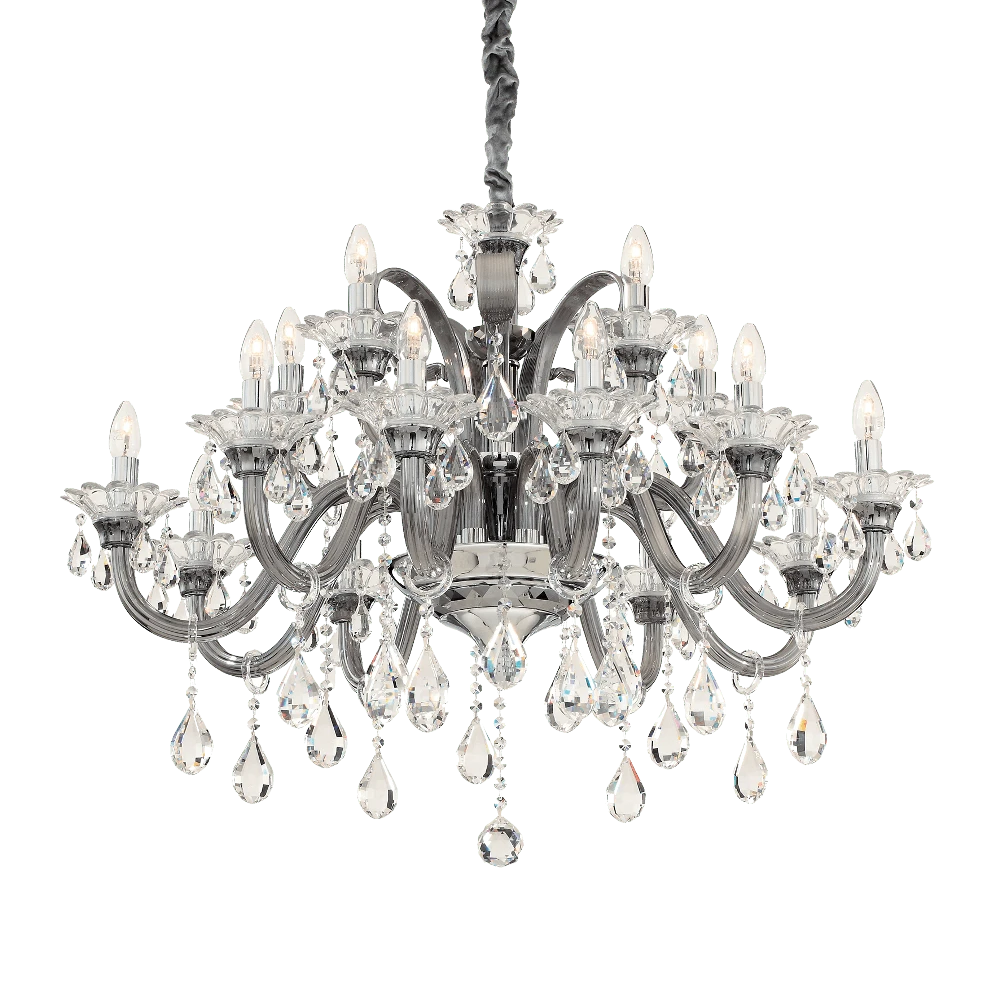 Pakabinamas šviestuvas Ideal Lux Suspended lamp with 15 lights COLOSSAL, E14, baltas