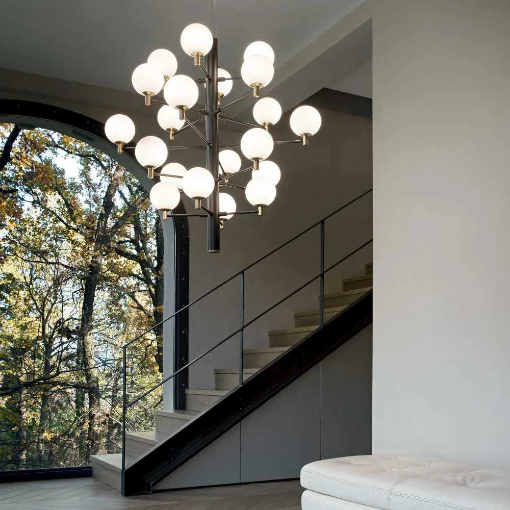 Pakabinamas šviestuvas Ideal Lux Suspended lamp with 20 lights COPERNICO, G9, juodas