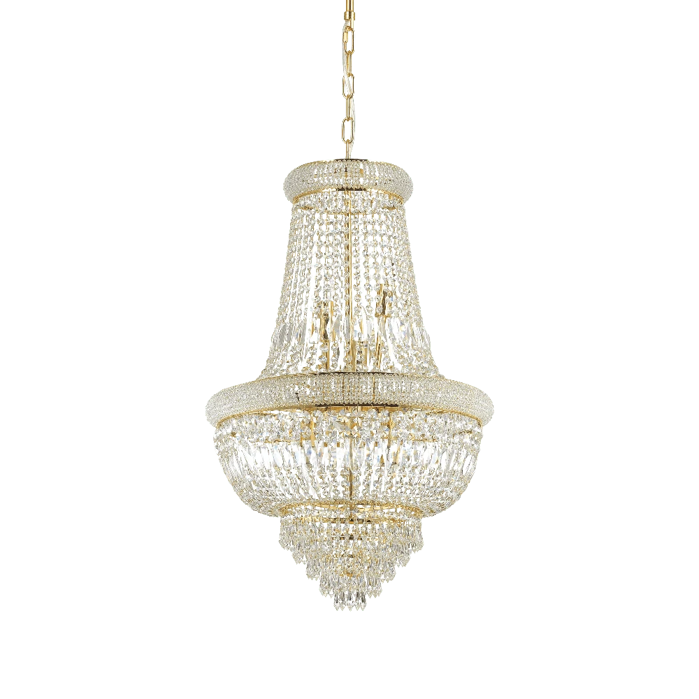Pakabinamas šviestuvas Ideal Lux Suspended lamp with 10 lights DUBAI, E14, coffee color