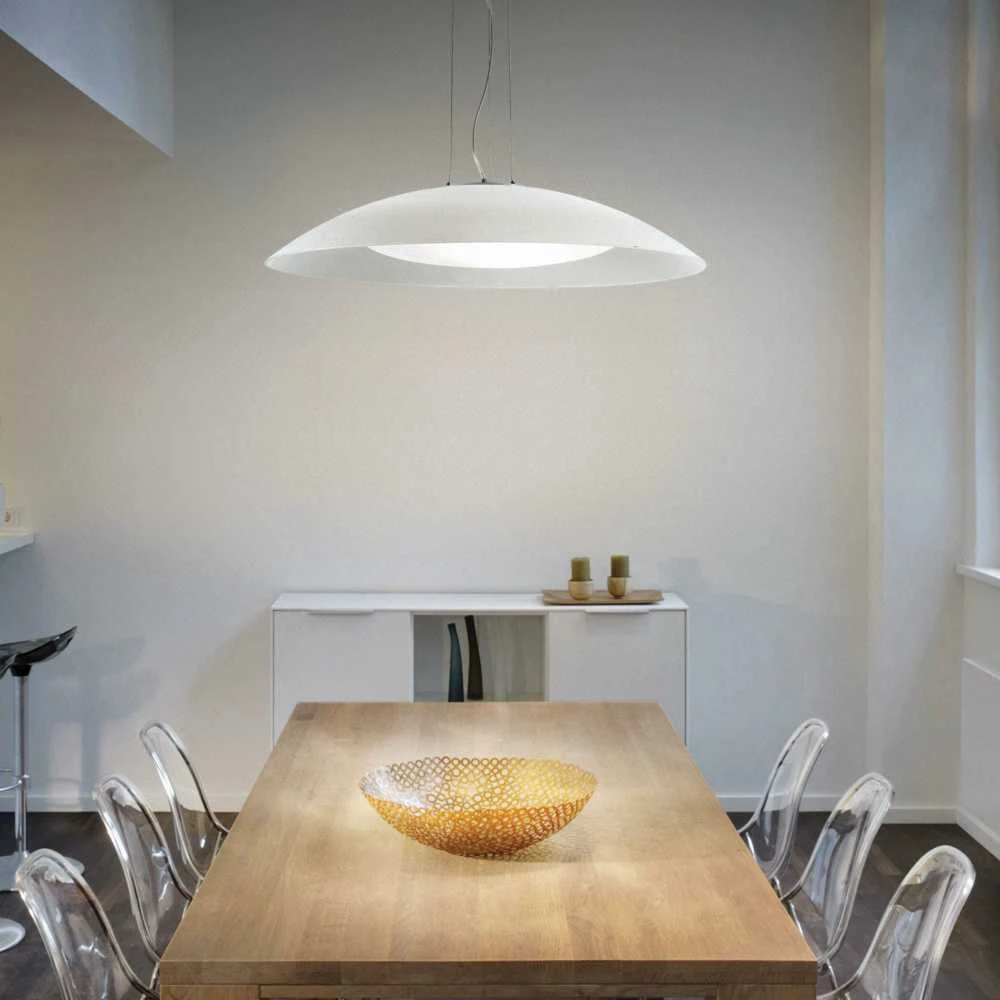 Pakabinamas šviestuvas Ideal Lux Suspended lamp with 3 lights LENA, E27, baltas