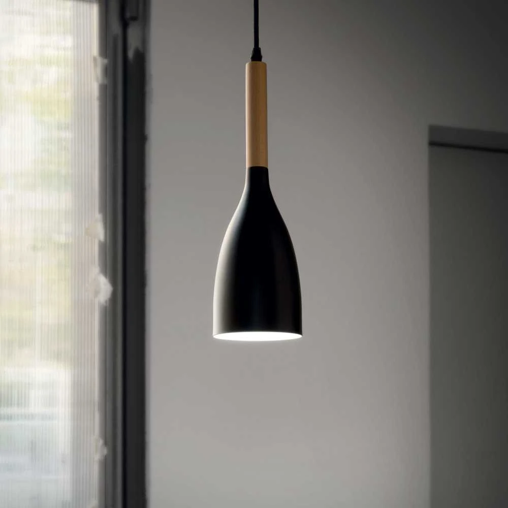 Pakabinamas šviestuvas Ideal Lux Suspended lamp with 1 light MANHATTAN, E14, mėlynas