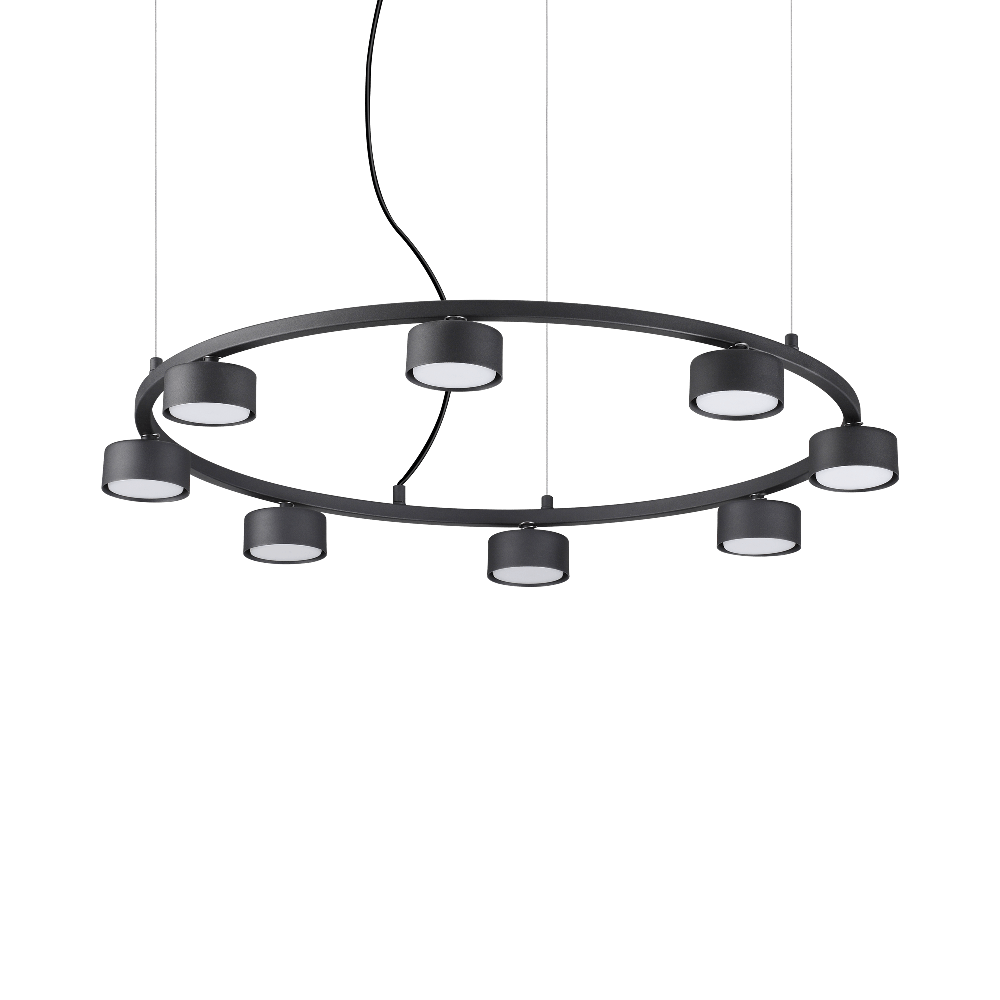 Pakabinamas šviestuvas Ideal Lux Suspended lamp with 6 lights MINOR, GX53, juodas