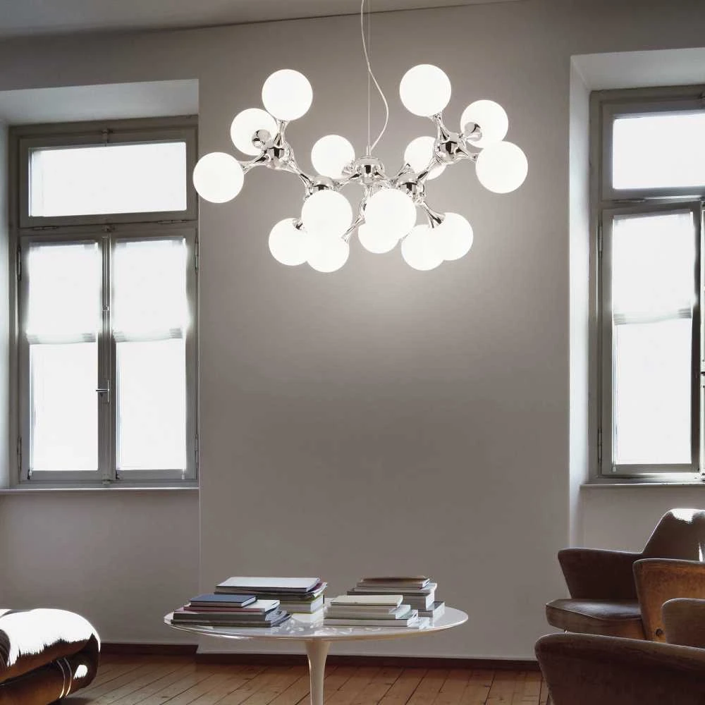 Pakabinamas šviestuvas Ideal Lux Suspended lamp with 15 lights NODI, E14, transparent