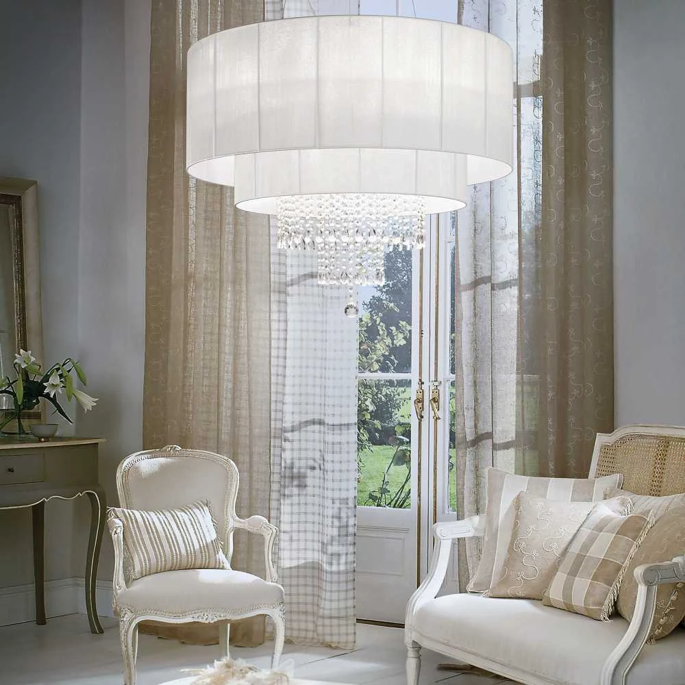Pakabinamas šviestuvas Ideal Lux Suspended lamp with 10 lights OPERA, E27, baltas