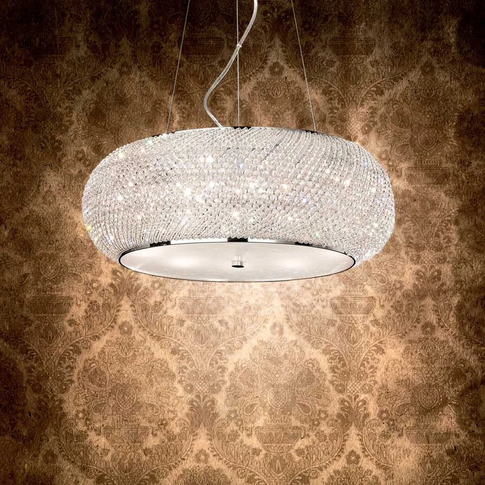 Pakabinamas šviestuvas Ideal Lux Suspended lamp with 6 lights PASHA', E14, transparent
