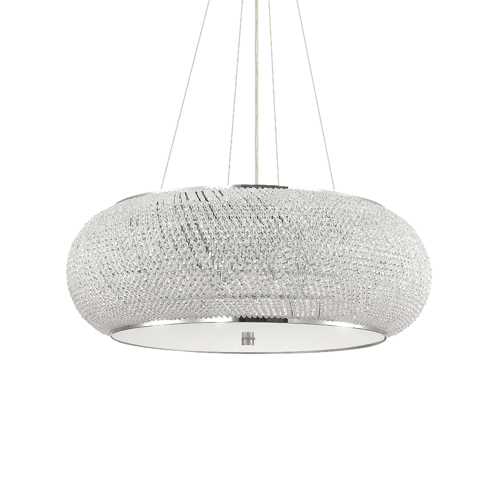 Pakabinamas šviestuvas Ideal Lux Suspended lamp with 14 lights PASHA', E14, transparent