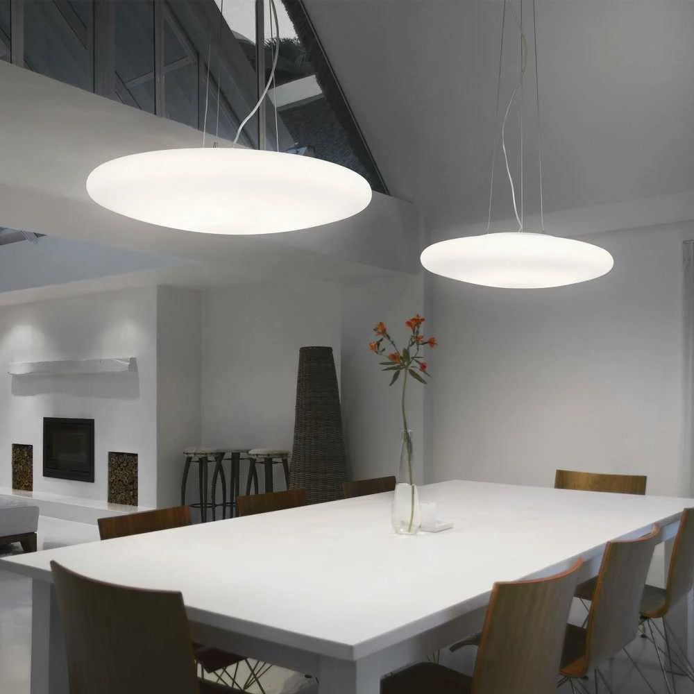 Pakabinamas šviestuvas Ideal Lux Suspended lamp with 5 lights SMARTIES BIANCO, E27, wood
