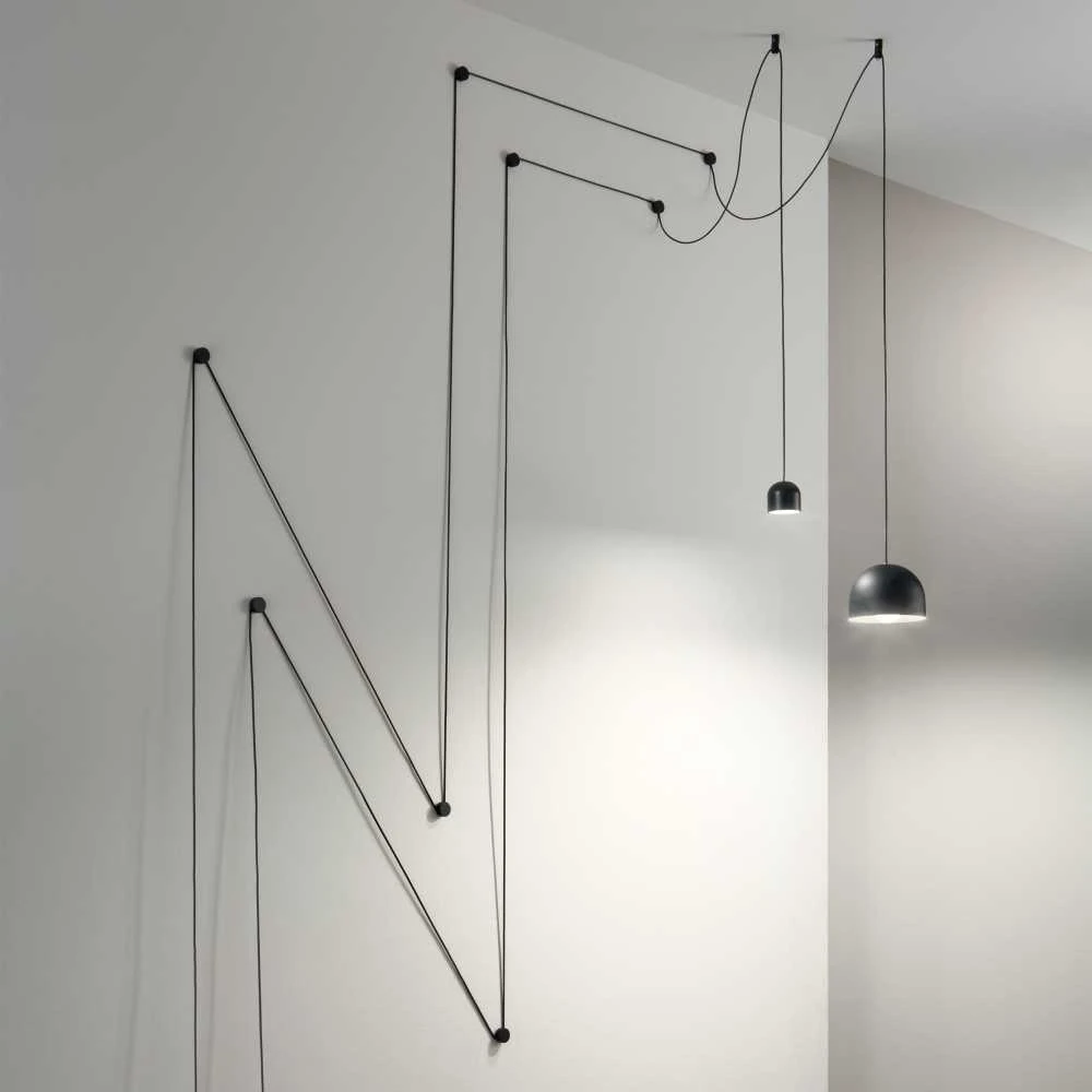 Pakabinamas šviestuvas Ideal Lux Suspended lamp with 1 light TALL, E27, juodas
