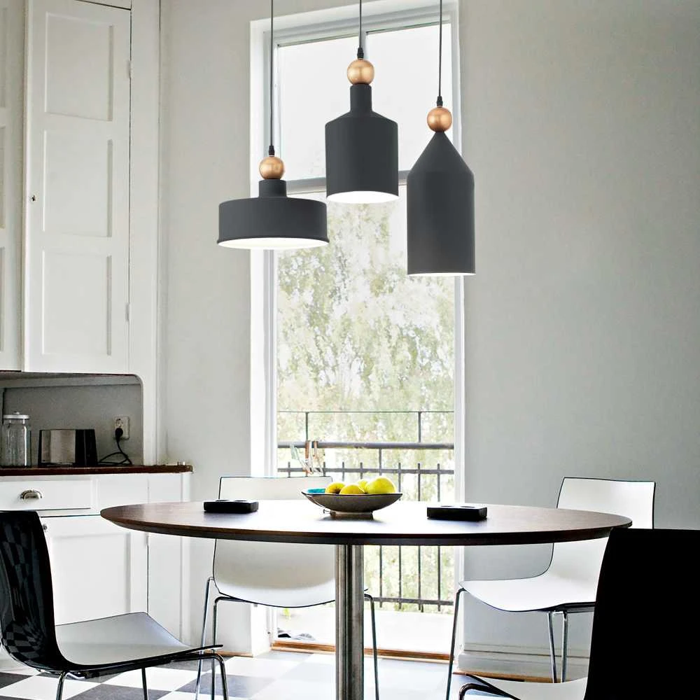 Pakabinamas šviestuvas Ideal Lux Suspended lamp with 1 light TRIADE, E27, juodas