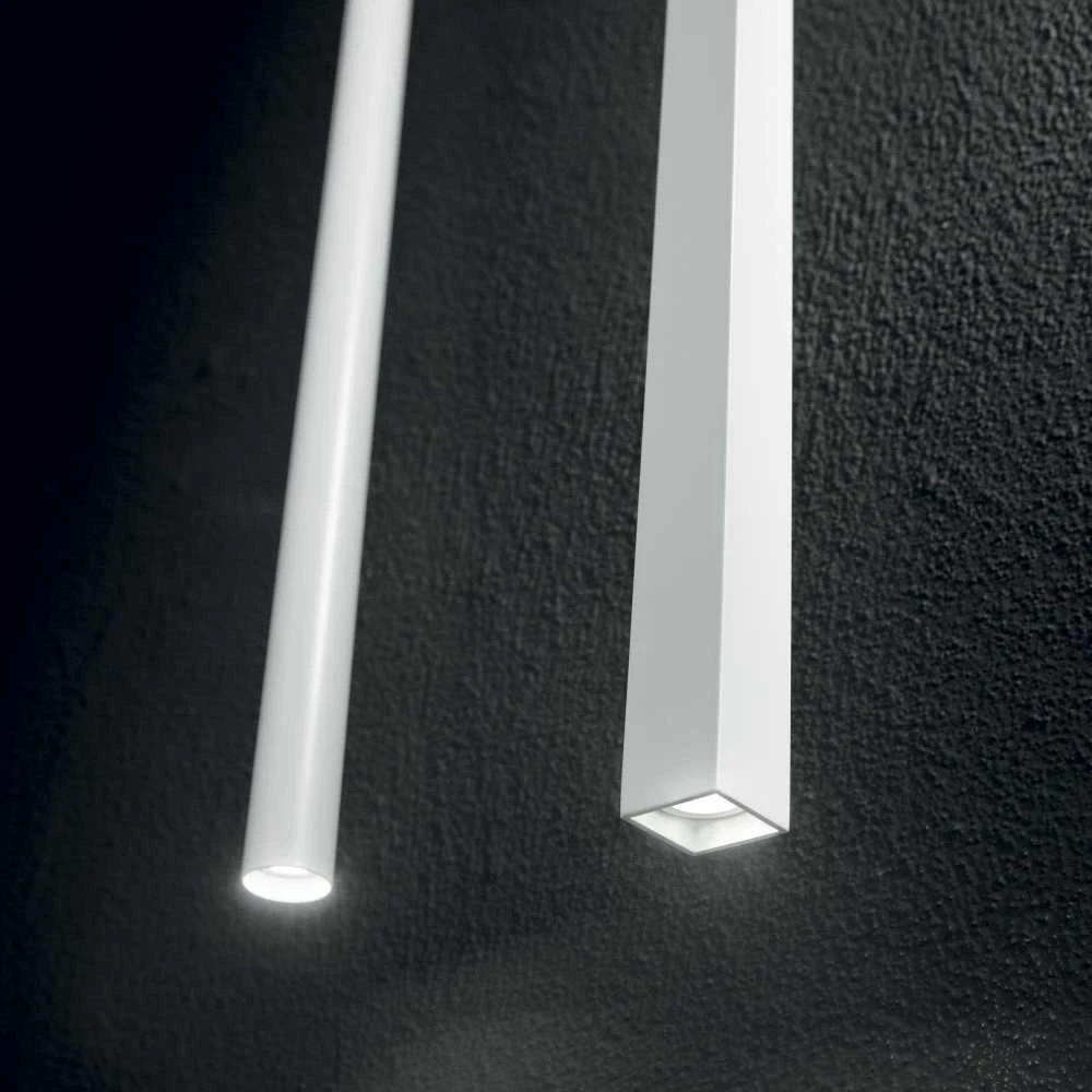 Pakabinamas šviestuvas Ideal Lux 11,5W suspended lamp with 1 light ULTRATHIN, 3000K, baltas