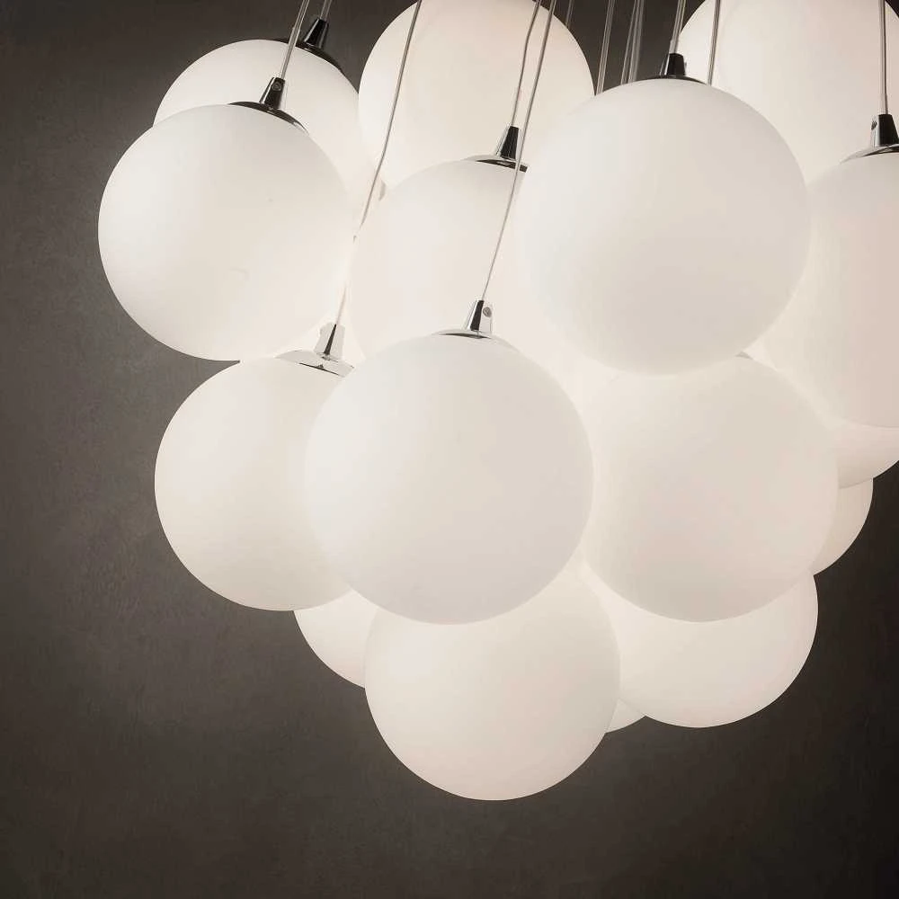 Pakabinamas šviestuvas Ideal Lux Suspended lamp with 22 lights MAPA PLUS, E14, chrome