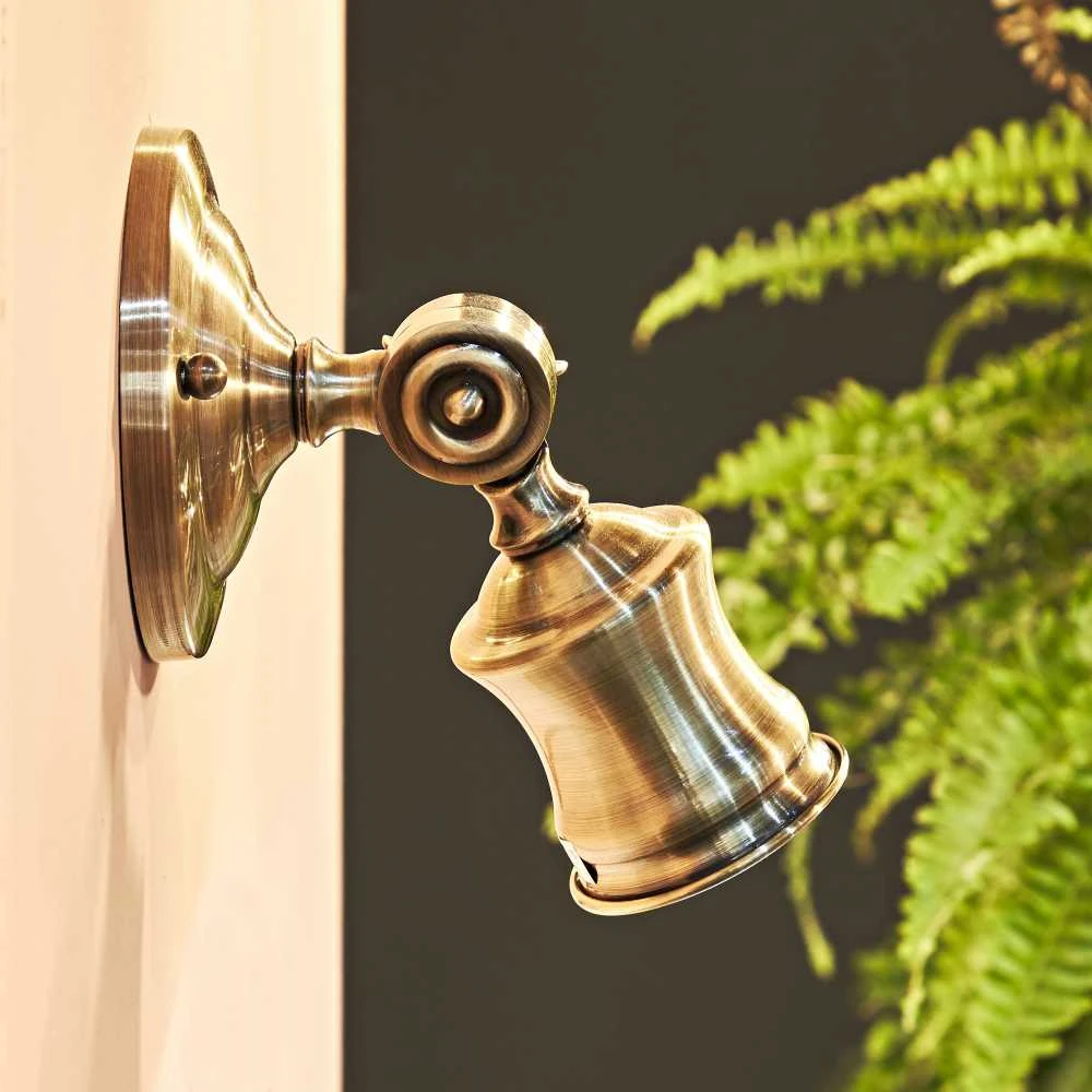 Sieninis šviestuvas Ideal Lux Wall lamp with 1 light BARBER, GU10, rust color