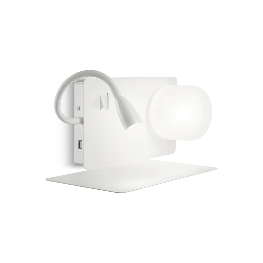 Sieninis šviestuvas Ideal Lux 34W wall lamp with 2 lights LINUS, 3000K, baltas