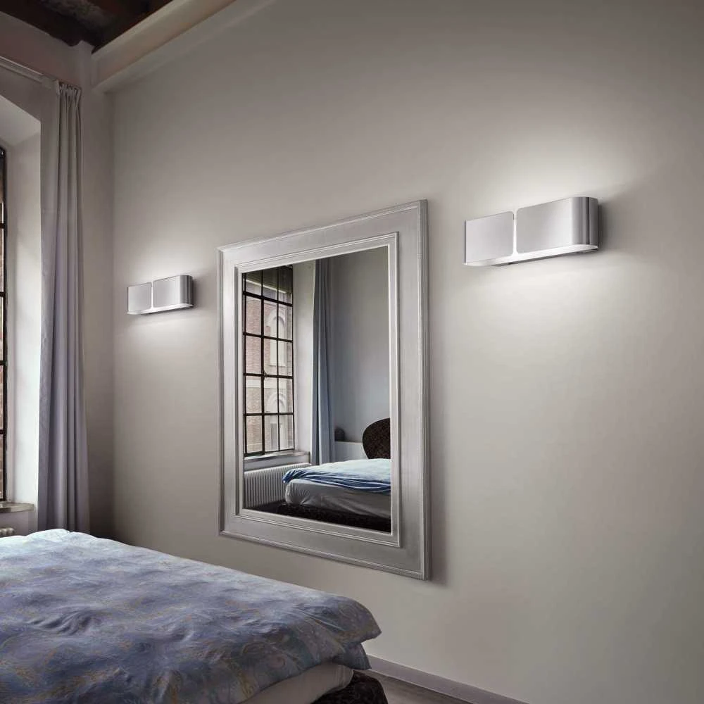 Sieninis šviestuvas Ideal Lux Wall lamp with 2 lights CLIP, G9, pilka