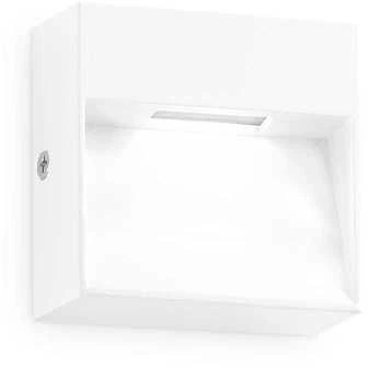 Sieninis šviestuvas Ideal Lux 1,5W LED sieninis fasado šviestuvas DEDRA, baltas, 3000K, IP65, 328638