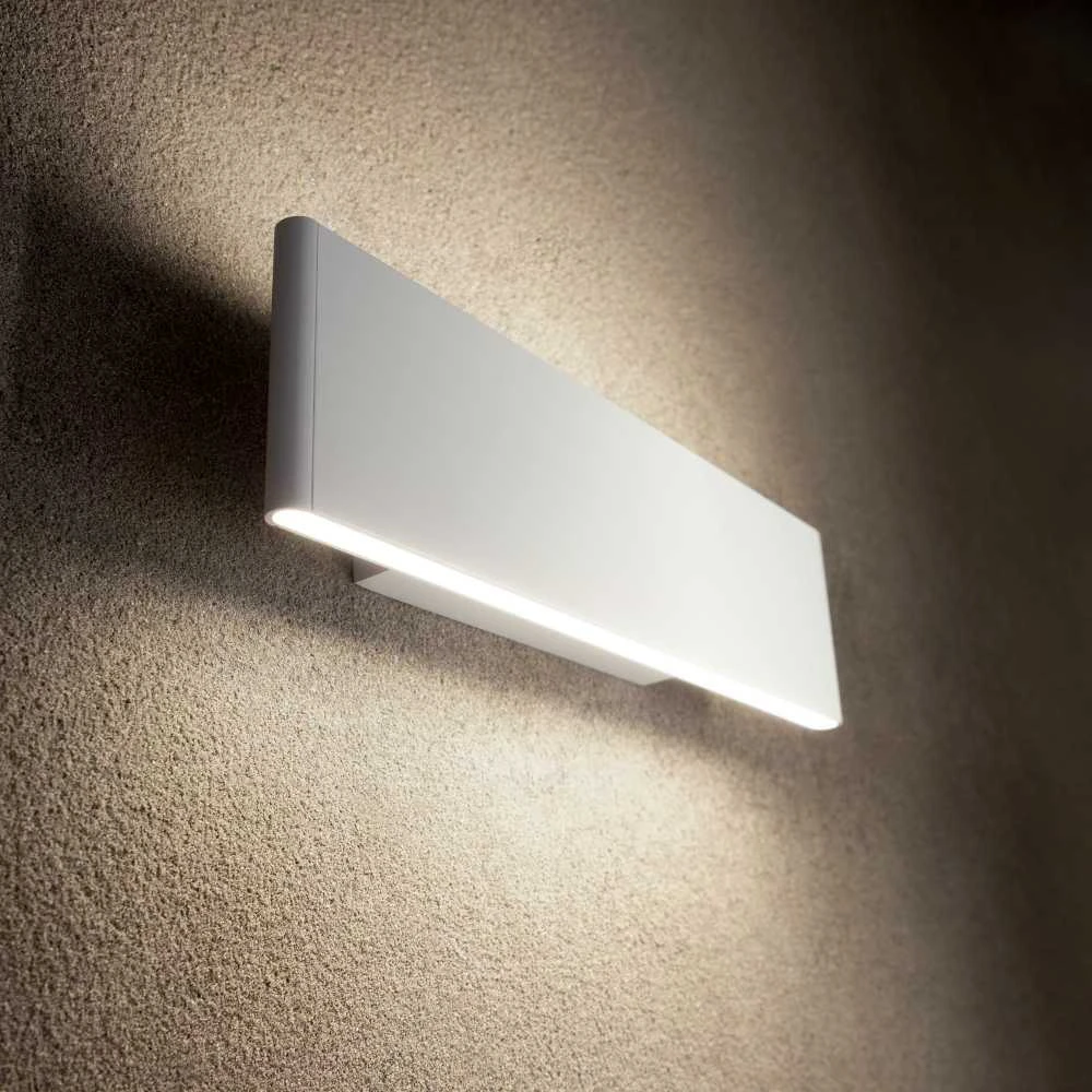 Sieninis šviestuvas Ideal Lux 12W wall lamp with 2 lights DESK, 3000K, baltas