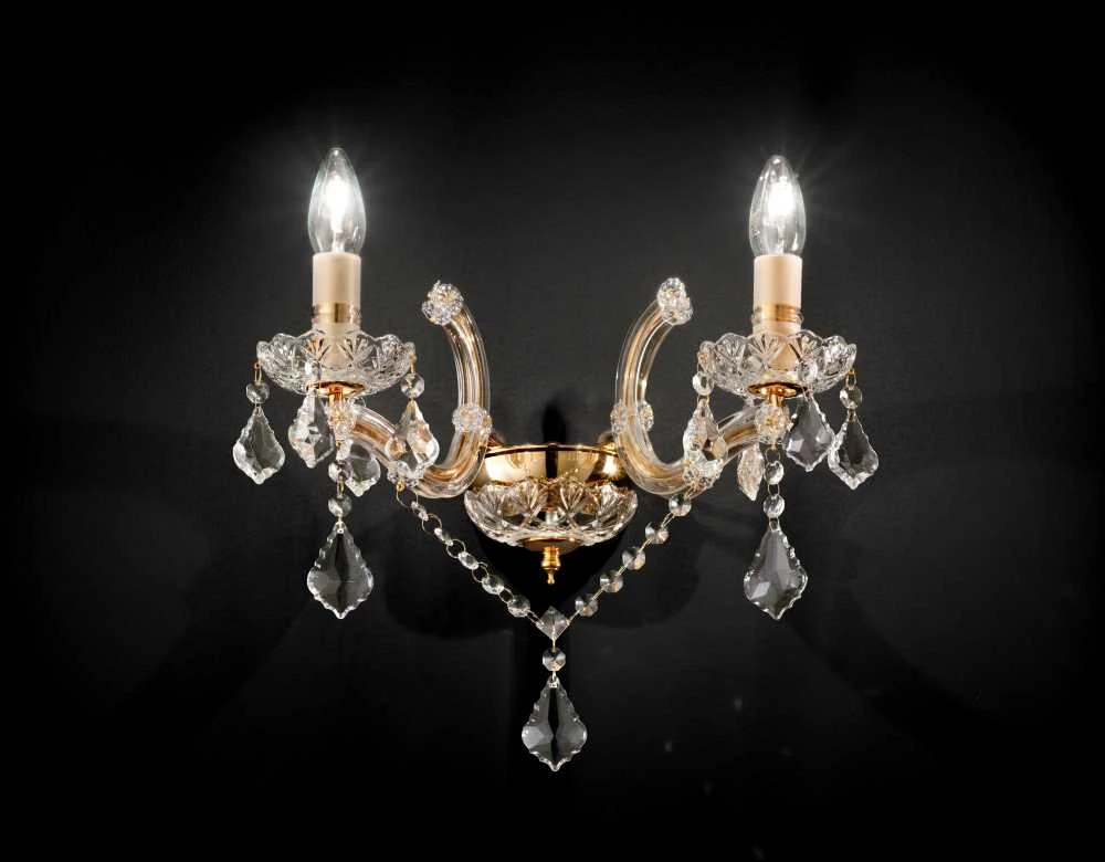 Sieninis šviestuvas Ideal Lux Wall lamp with 2 lights FLORIAN, E14, baltas