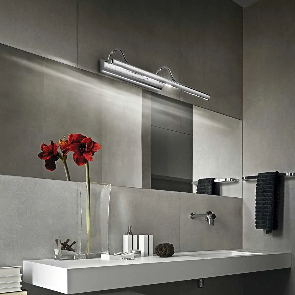 Sieninis šviestuvas Ideal Lux Wall lamp with 4 lights MIRROR-10, G9, sidabrinis color