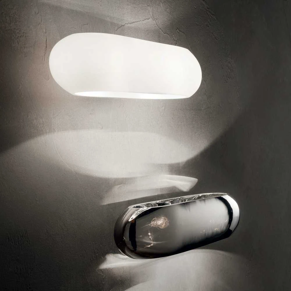 Sieninis šviestuvas Ideal Lux Wall lamp with 2 lights MORIS, G9, transparent