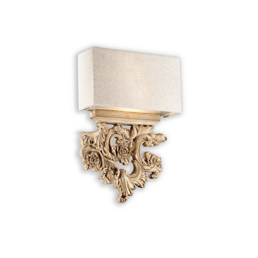Sieninis šviestuvas Ideal Lux Wall lamp with 2 lights PETER, E14, sand color
