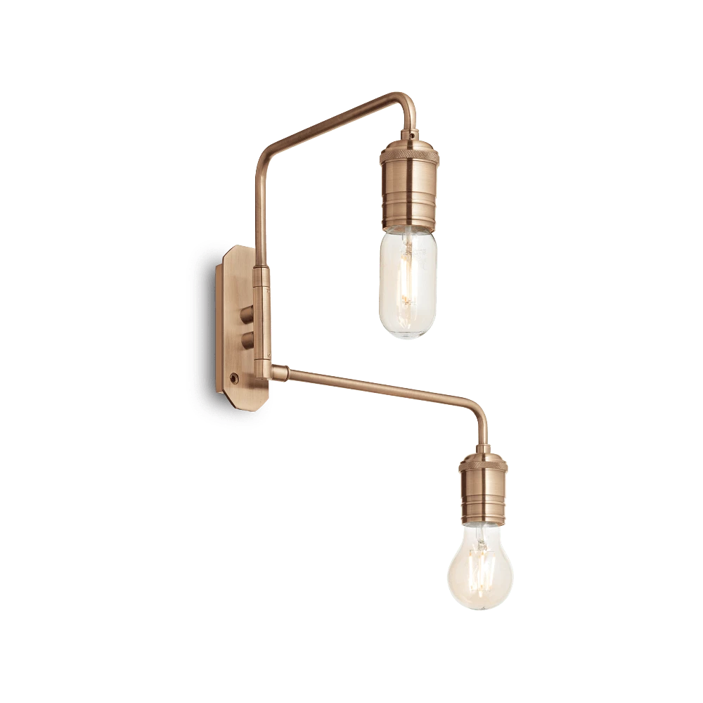 Sieninis šviestuvas Ideal Lux Wall lamp with 1 light TRIUMPH, E27, copper