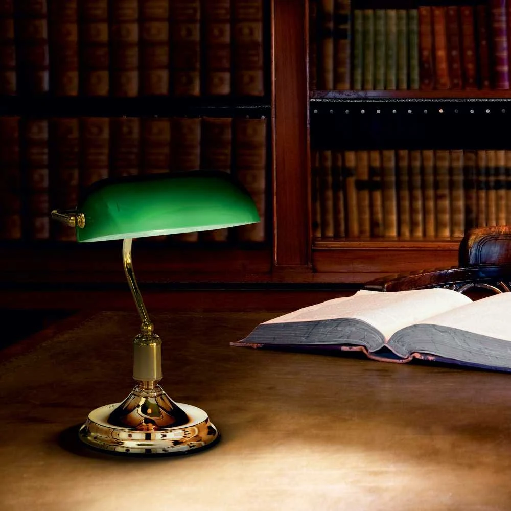 Ideal Lux Table lamp with 1 light LAWYER, E27, copper