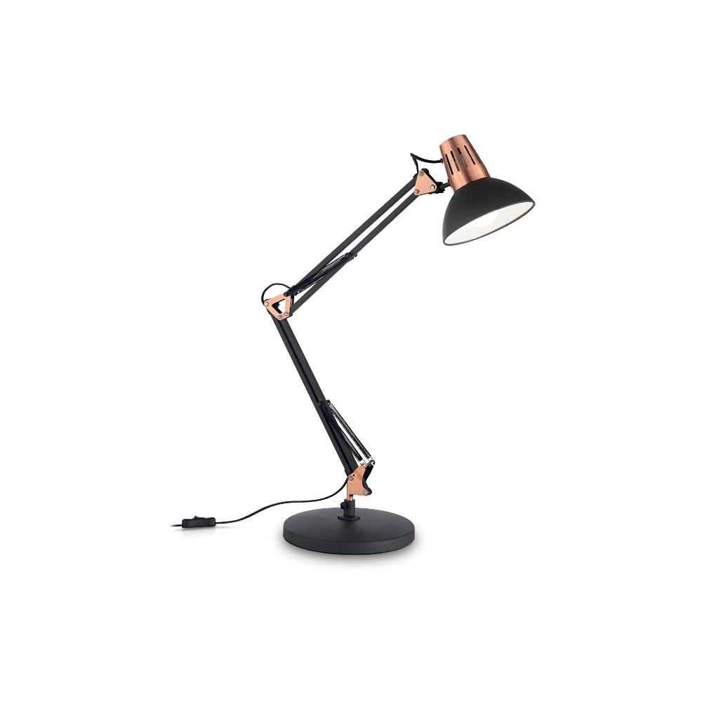 Ideal Lux 1W wall lamp with 2 lights HOTEL, 3000K, juodas