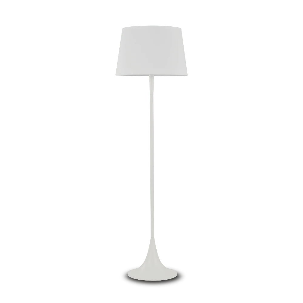 Ideal Lux Floor lamp with 1 light LONDON, E27, baltas