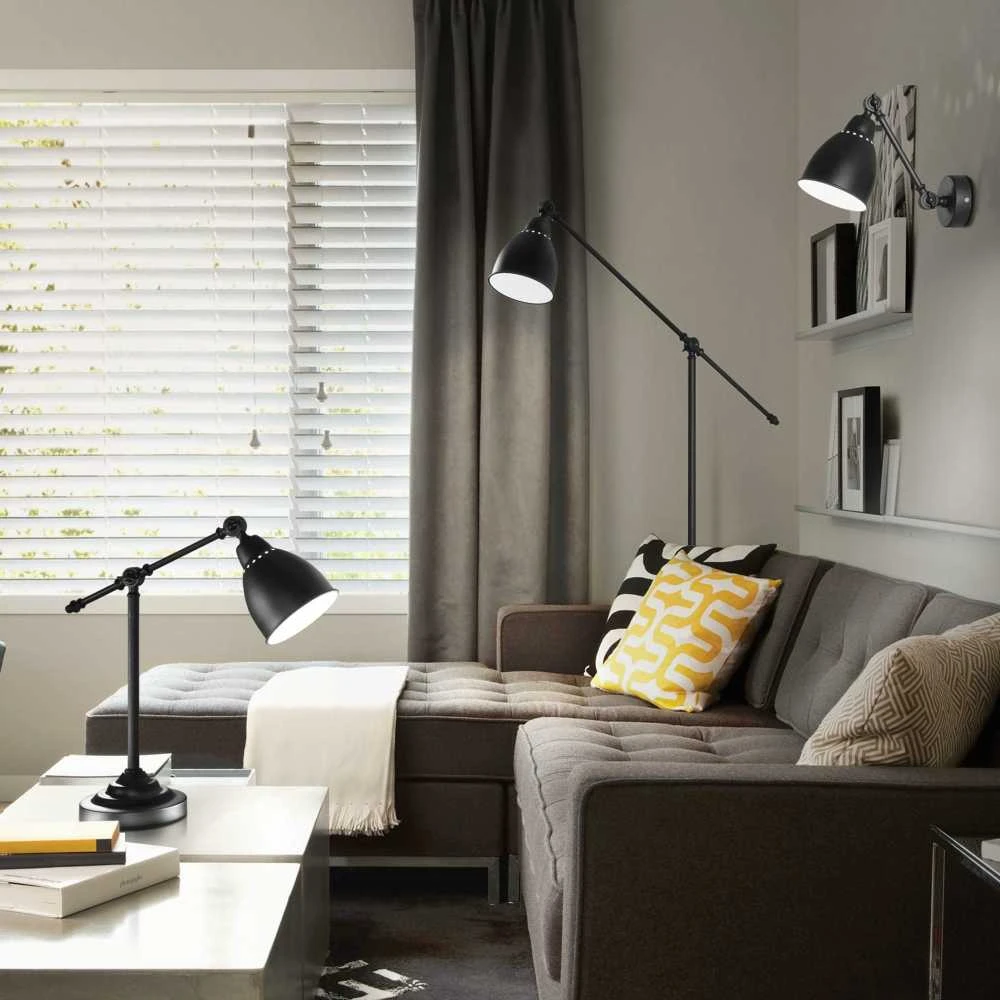 Ideal Lux Floor lamp with 1 light NEWTON, E27, juodas