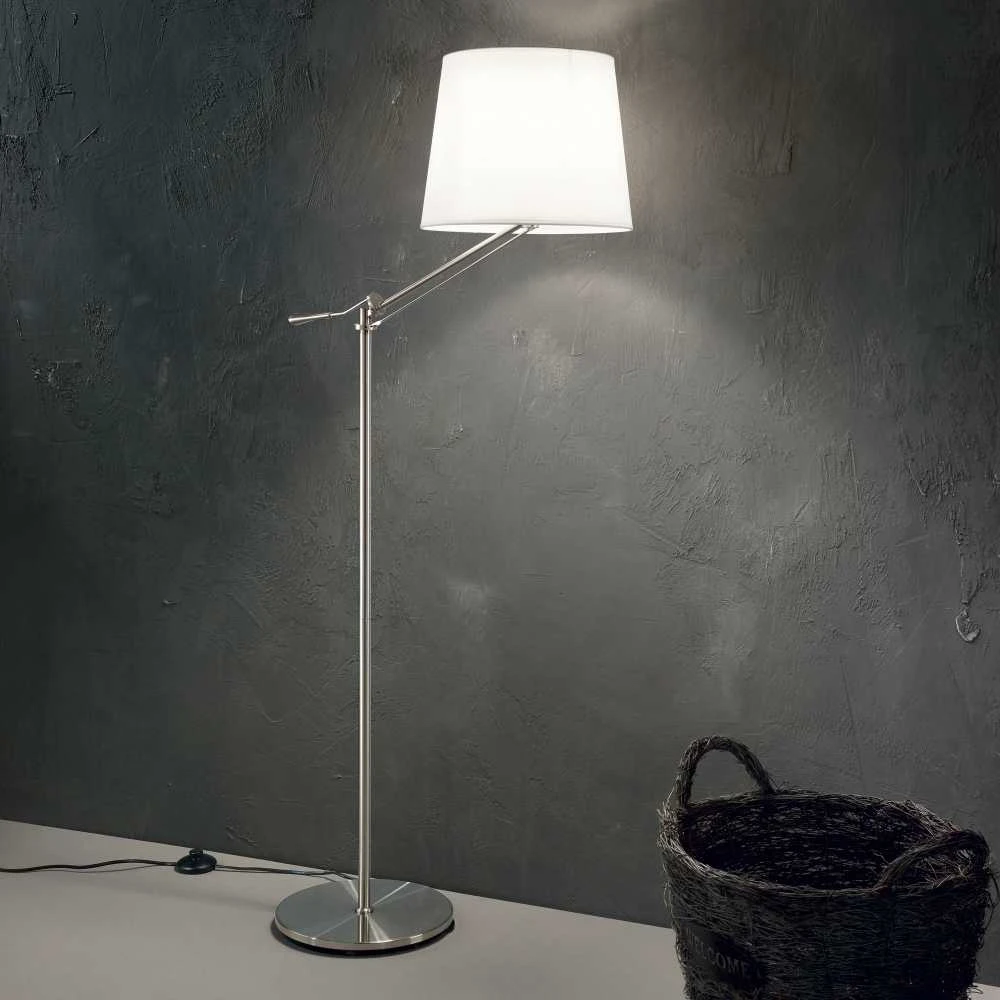 Ideal Lux Floor lamp with 1 light REGOL, E27, nickel